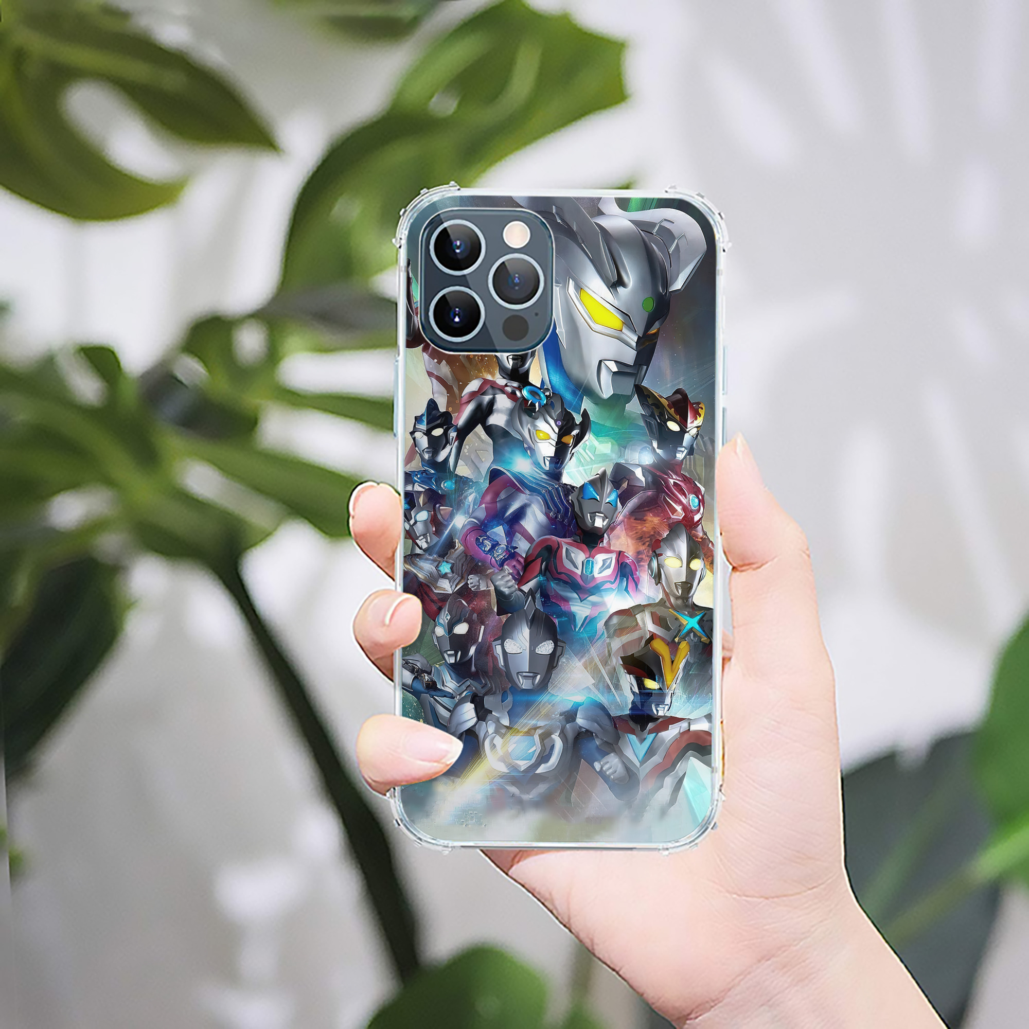 （画像用） ウルトラマン Ultraman 【iPhone 12シリーズ対応】透明スマホケース（クリアソフトケース）